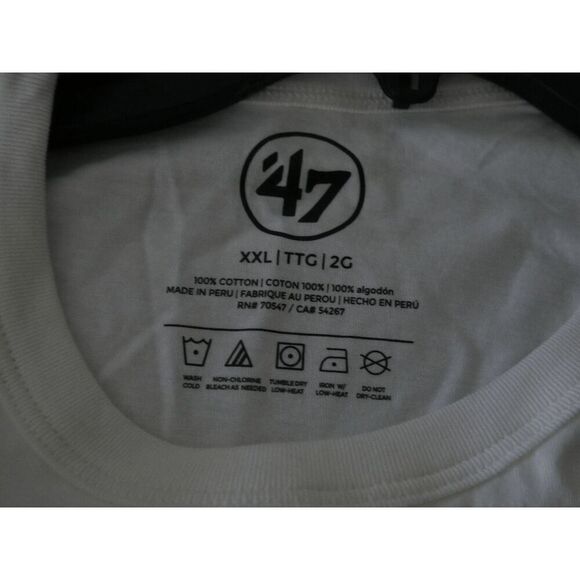 Iowa State Cyclones ’47 Brand T-Shirt Men’s XXL White NCAA Team Logo Tee - Picture 7 of 10